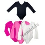 Dejošanas bodijs, likra ar garām piedurknēm