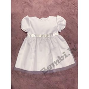 Balta svētku kleita mazai meitenei Eko Young Smile; 62-74 izm.