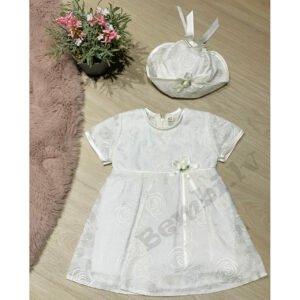 Svētku kleita ar cepuri 62-74izm.