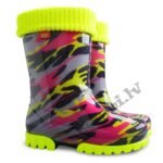 Bērnu gumijas zābaki Demar Twister Lux fluo rozā