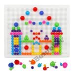 Sēņu nagliņas mozaīka PEGS XS.TOYS