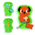 DJECO Koka puzle - Čārlijs un draugi