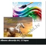 Albums akvareļu A4, 15 lapas
