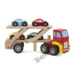 Koka rotaļlieta - Automobiļu transportētājs