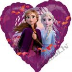 Folija balons ar hēliju Frozen sirds 43 cm