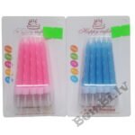 Tortes svecītes 10 gab. 6 cm Happy Infinity