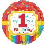 Folija balons ar hēliju 1 gadiņš 43 cm