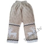 Adītas bērnu bikses Brūnais briedis 98 izm.