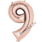 Folija balons ar hēliju Nr. "9"