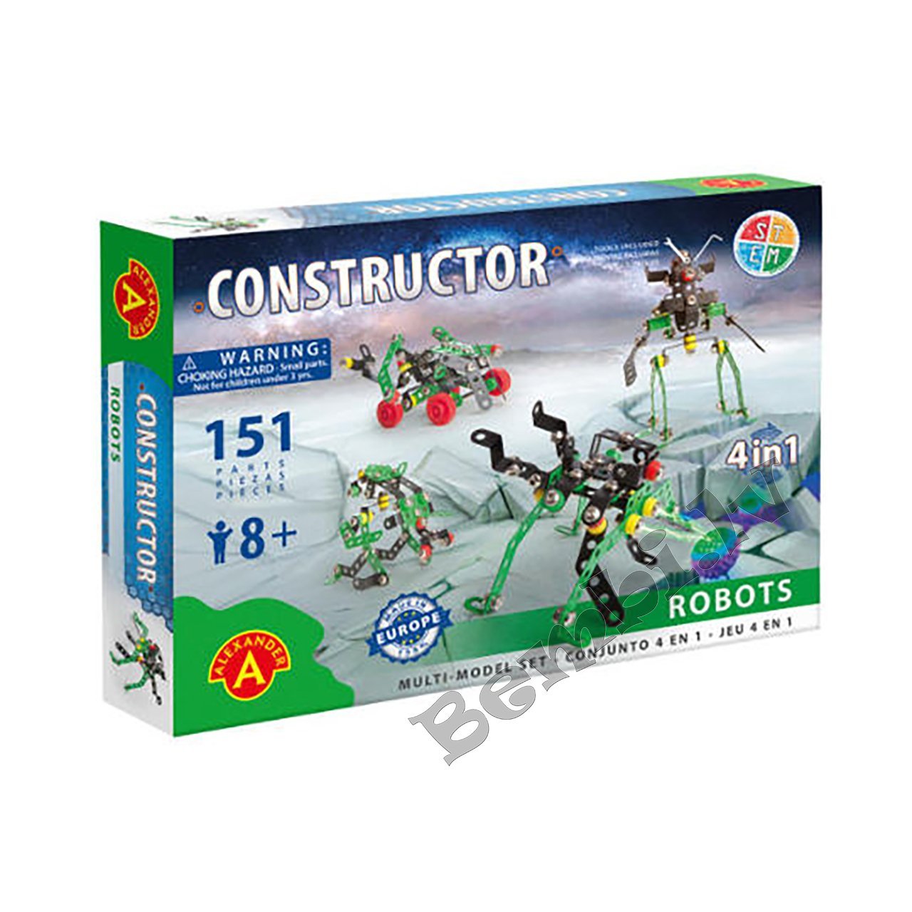 Metāla konstruktors 4 in 1 Roboti