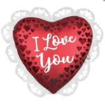 Folija balons ar hēliju sirds 58 x 53 cm