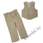 Komplekts veste + bikses, bēšīgs Iwo
