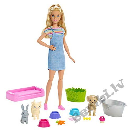 Mattel Barbie Play Wash Pets, Lelle Bārbija mazgā dzīvniekus - Image 2
