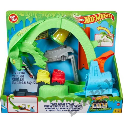 Mattel Hot Wheels Toxic Snake Strike auto trase GTT93