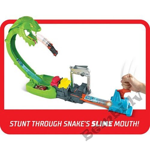 Mattel Hot Wheels Toxic Snake Strike auto trase GTT93 - Image 3
