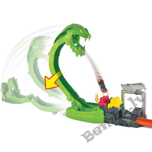 Mattel Hot Wheels Toxic Snake Strike auto trase GTT93 - Image 2