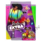 EXTRA Barbie lelle ar varavīksnes mēteli un pūdeli