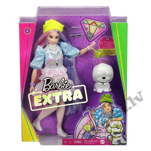 EXTRA Barbie lelle mirdzošais tērps