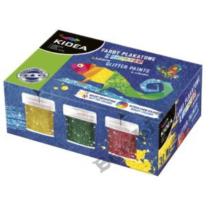 Guašu krāsas ar mirdzumiem 6 gab