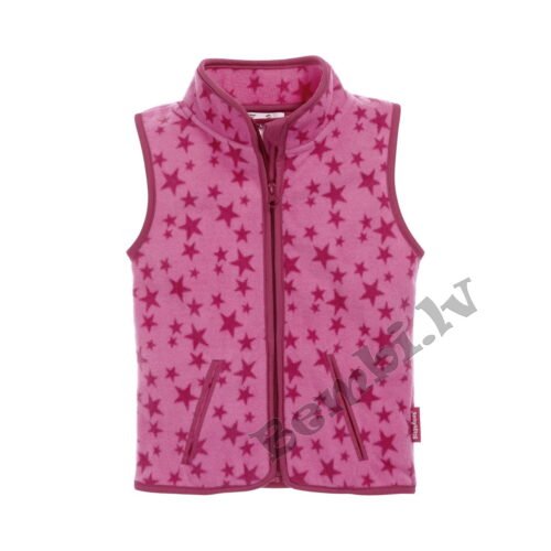 Flīsa veste Playshoes rozā zvaigznes (86-140cm)