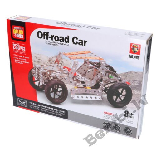 Metāla konstruktors Off-road Car 253 gab