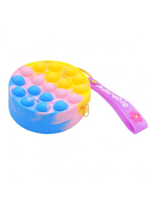Pretstresa rotaļlieta POP - IT maciņš, apaļš - Image 2