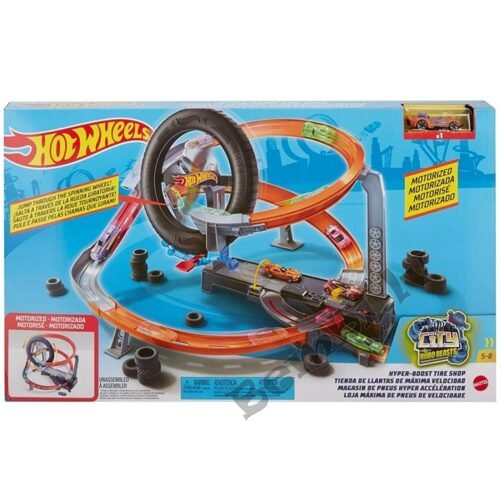 Hotwheels Hyper-boost tire shop trase