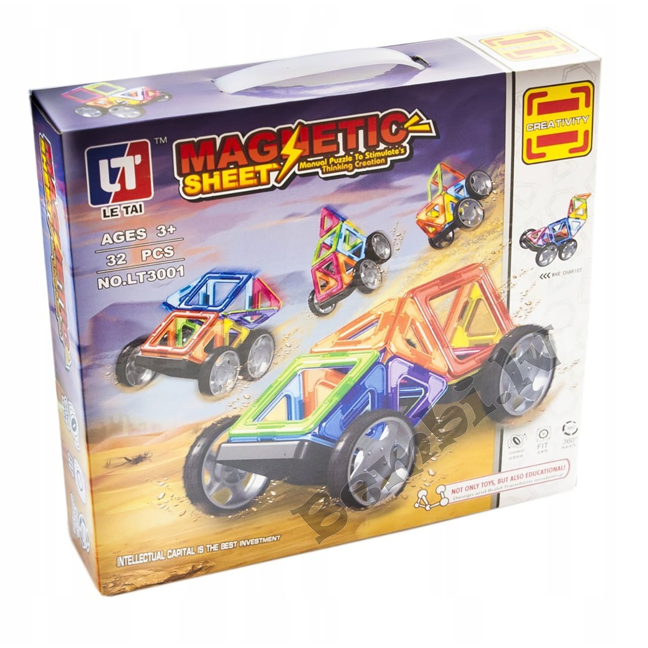 Magnetic sheet magnētiskais konstruktors CREATIVITY