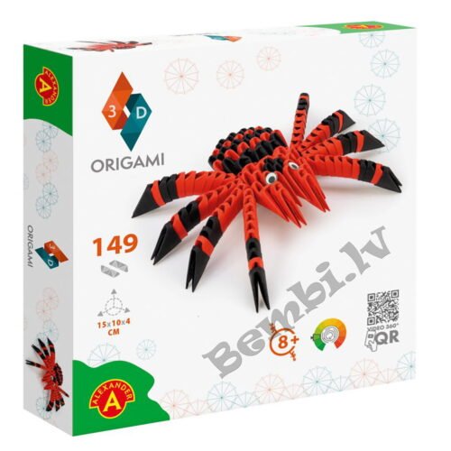 3D origami veidošanas komplekts Zirneklis ALEXANDER