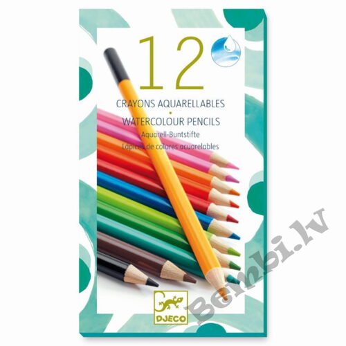 Akvareļu zīmuļi (12 gab.) DJECO