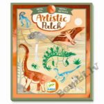 Dekoratīvās līmes kolāžas ar metālisko spīdumu - Dinozauri DJECO