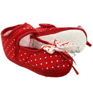 Zīdaiņu mīkstās kurpītes sarkanas 12 cm, Toffi
