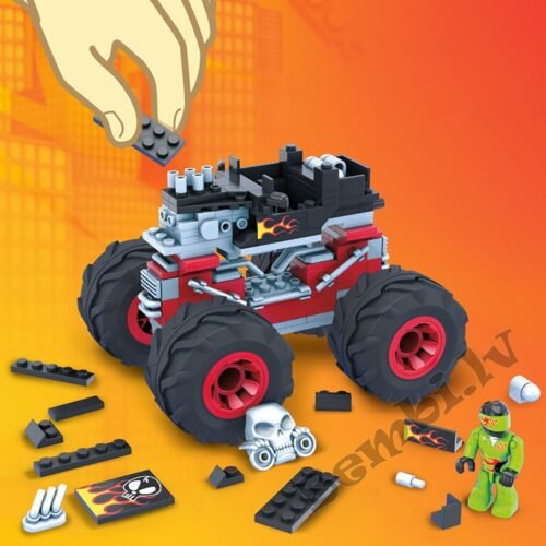 Mega Construx Hot Wheels Bone Shaker Monster Truck GVM27 - Image 2