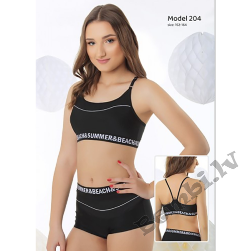 Meiteņu peldkostīms sportisks Beach & Summer 152-164 cm