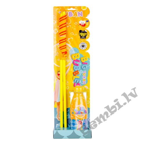 Lielās nūjas burbuļu veidošanai - Brilles + 400 ml ziepju burbuļi - Komplekts TUBAN - Image 2