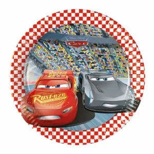 Papīra šķīvji "Cars 3" , 20 cm, 8 gab