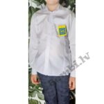 Balts zēnu krekls Slim fit 122 izm.