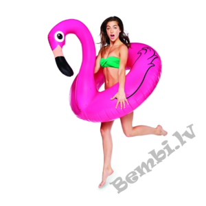 Piepūšams peldriņķis BIG MOUTH Flamingo 122 cm