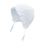 Organiskās kokvilnas muslīna vienslāņa cepure ar auklām meitenēm TuTu 3-005509 (38-42cm)