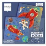 Scratch magnētiskās puzles grāmata KOSMOSS
