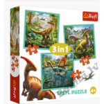 TREFL Pužļu komplekts Dinozauri, 3in1