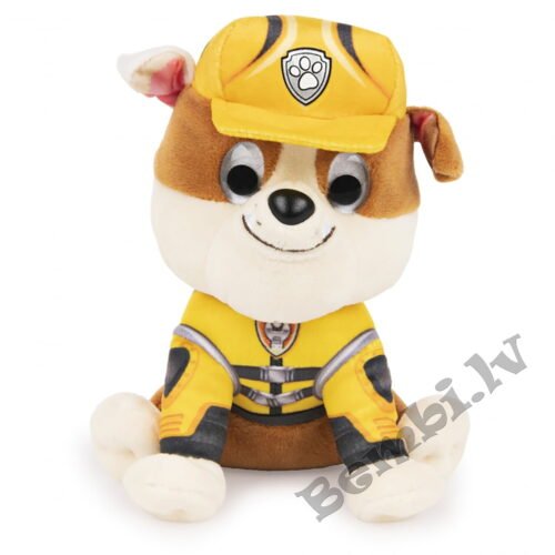 PAW PATROL Movie mīkstā rotaļlieta Rubble, 15 cm