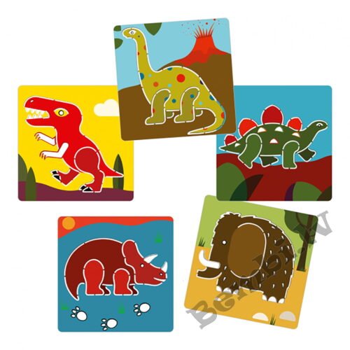 DJECO Trafareti – Dinozauri (5 gab.) DJ08863 - Image 2