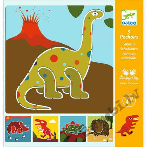 DJECO Trafareti – Dinozauri (5 gab.) DJ08863