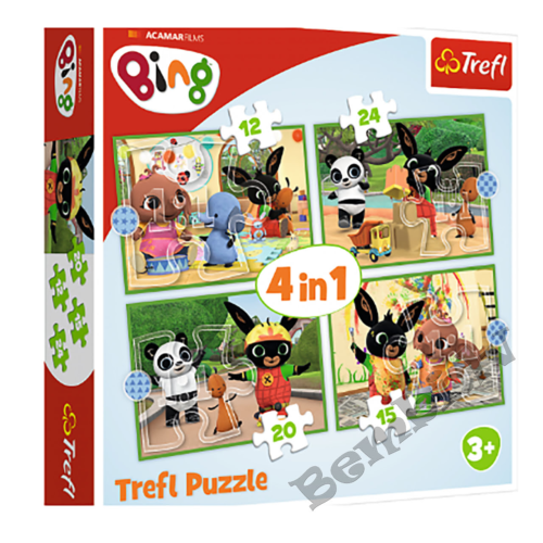 TREFL BING Pužļu komplekts 4in1