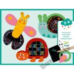 DJECO Skrāpējamās kartiņas - Dzīvnieki DJ09094
