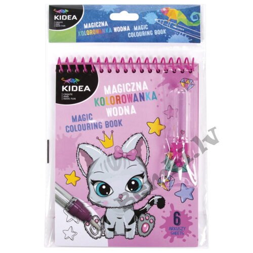 Ūdens krāsojamā grāmata Kidea Cats