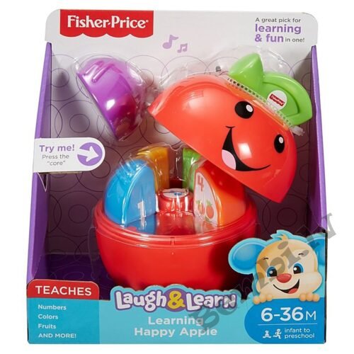 FISHER PRICE LAUGH & LEARN LEARNING HAPPY APPLE - MUZIKĀLAIS ĀBOLS (LAT.VAL.)