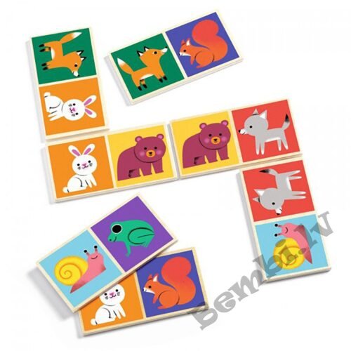Domino – Meža dzīvnieki (28 gab.) DJECO - Image 2