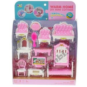 Leļļu mēbeļu komplekts Warm house